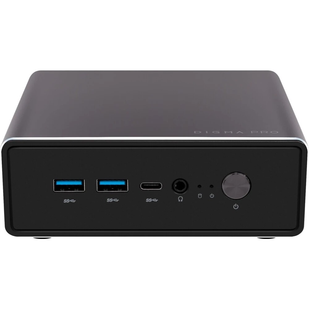 Неттоп Digma Pro Minimax U1 i5 1235U (1.3) 16Gb SSD512Gb Iris Xe Windows 11 Pro GbitEth WiFi BT 60W темно-серый/черный (DPP5-ADXW05)