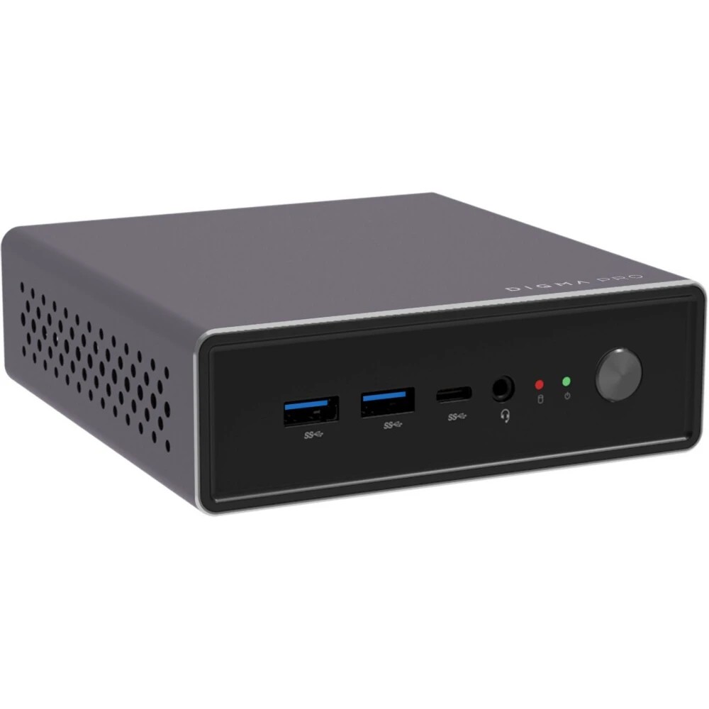 Неттоп Digma Pro Minimax U1 i5 1235U (1.3) 16Gb SSD512Gb Iris Xe Windows 11 Pro GbitEth WiFi BT 60W темно-серый/черный (DPP5-ADXW05)