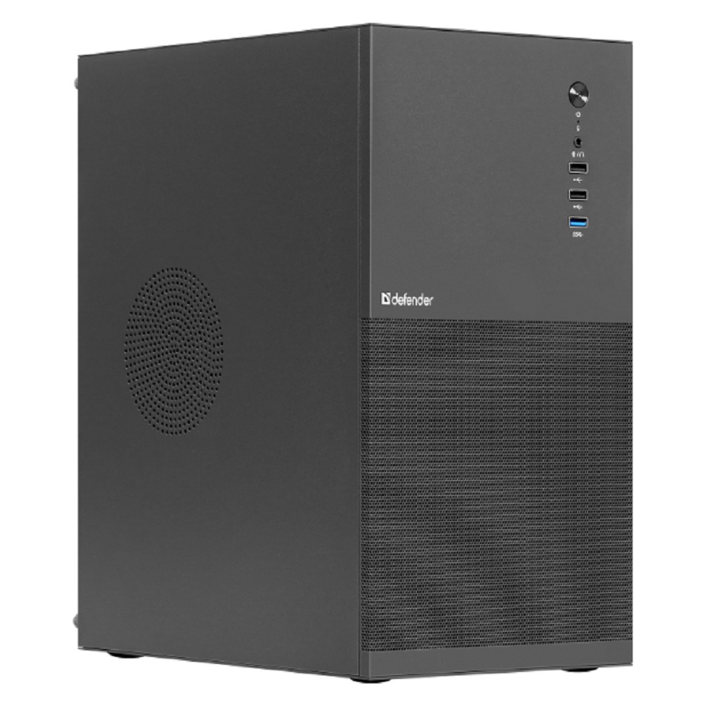 Defender Корпус компьютерный Apex Metal черный, mATX, USB3.0, USB1.1x2 арт. 25021