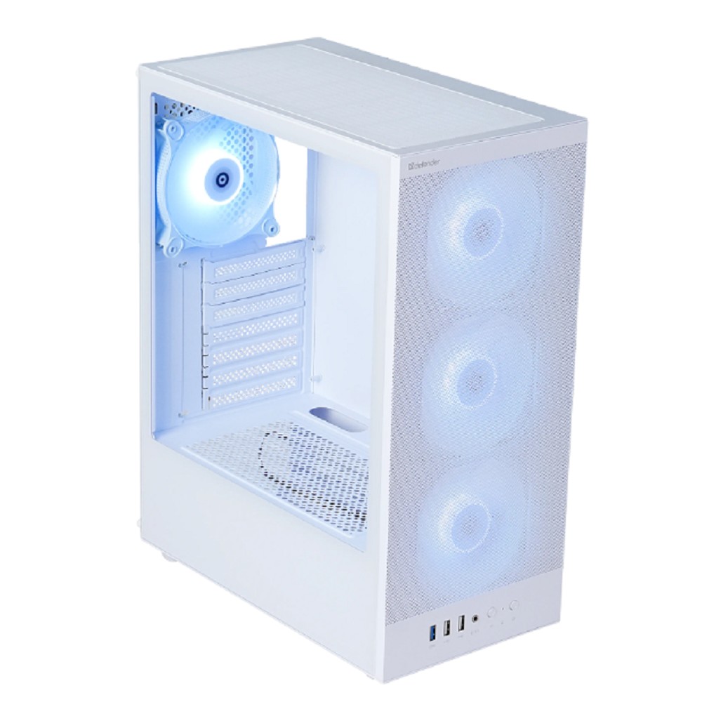 Defender Корпус компьютерный RaptorX белый,ATX,4fans,switch&M/BSync арт. 25123