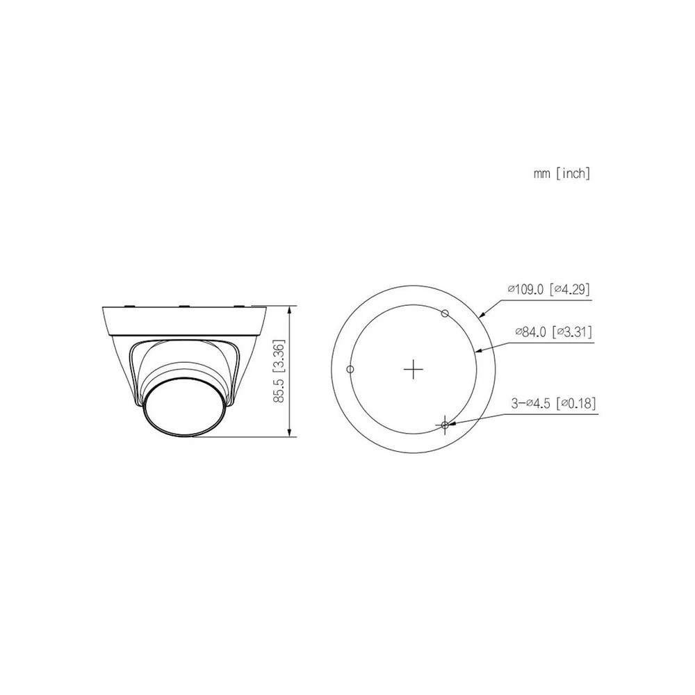 Камера видеонаблюдения IP Dahua DH-IPC-HDW1431T1P-A-0280B-S6 2.8-2.8мм цв. корп.:белый