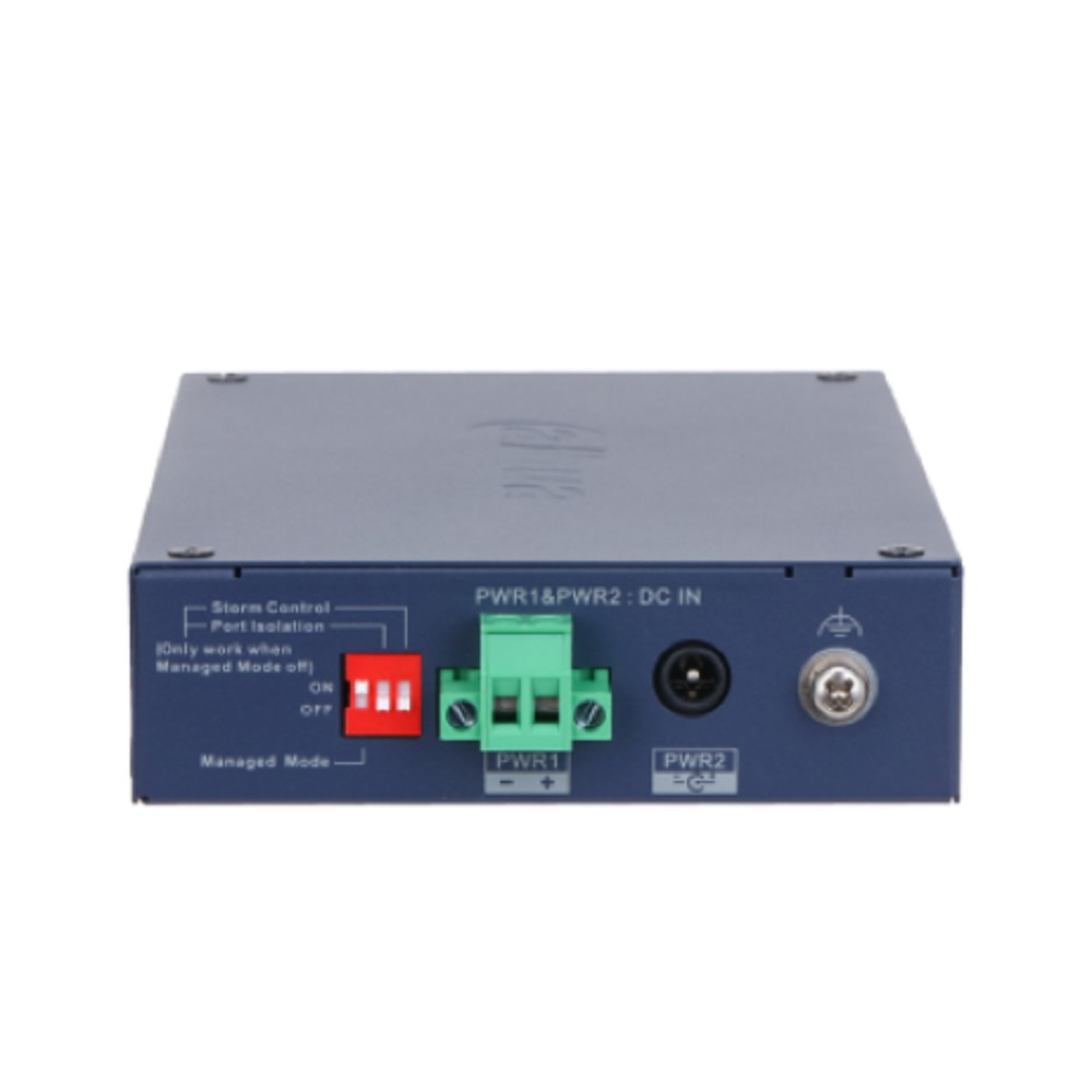 DAHUA DH-CHS4106-4ET 6-портовый коммутатор облачный 4 RJ45 10/100Мбит/с, 1 RJ45 10/100/1000Мбит/с (uplink), 1 SFP 1000Мбит/с (uplink IP30, IK06; DIN-рейку