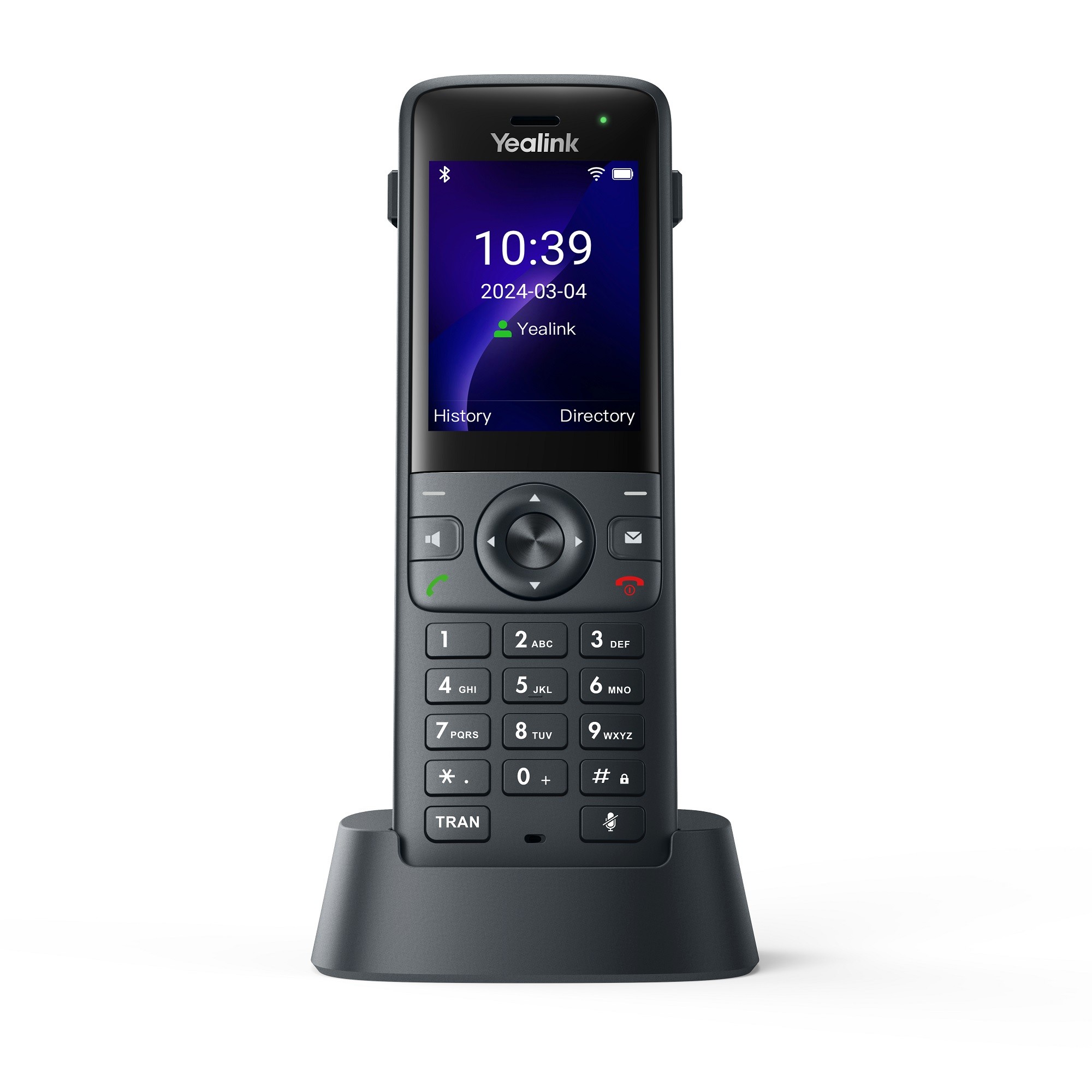 YEALINK AX83H, экран 2.4", Wi-Fi 6, виброоповещение, Bluetooth, 3.5 mm, Type-C, SNC, звук HD