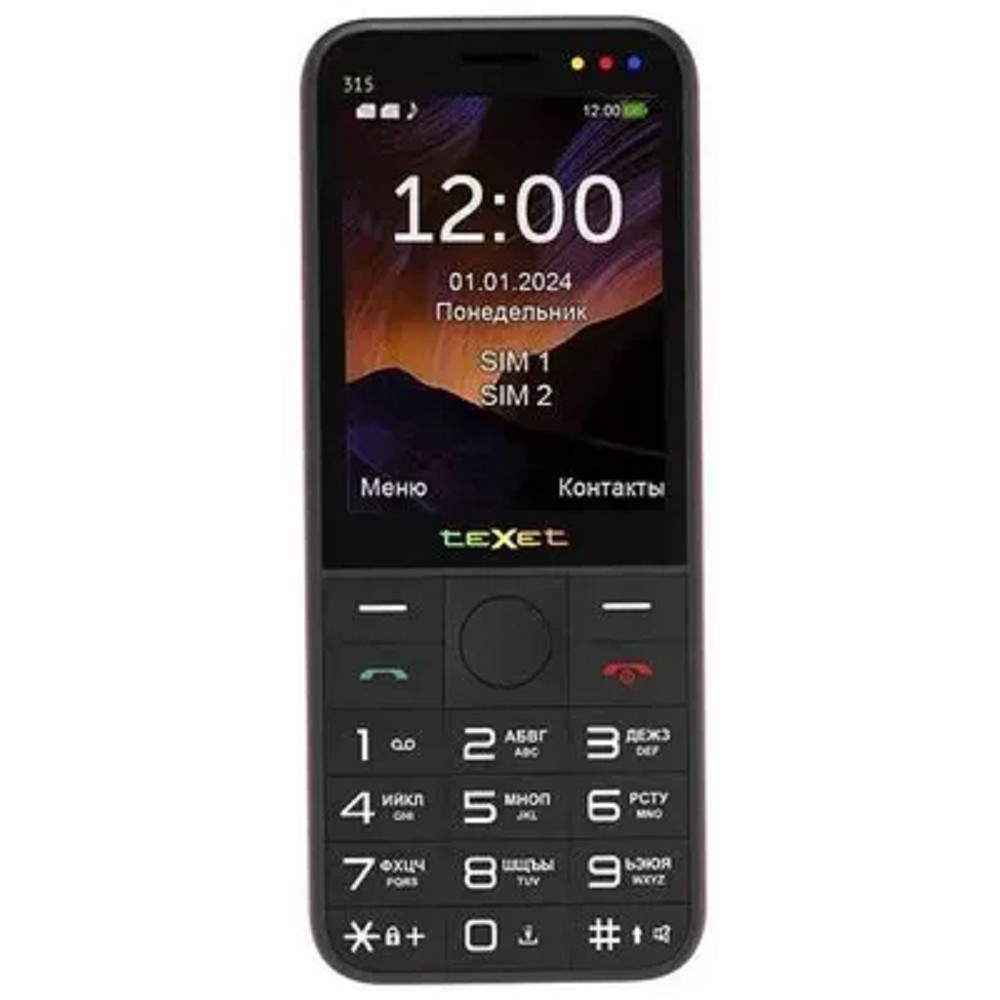TEXET TM-315 цвет черный-красный арт. 127291