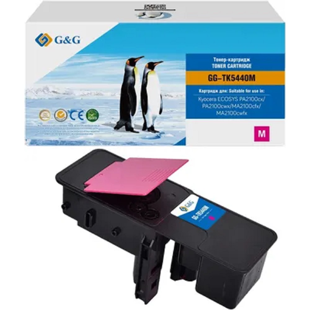 G&G toner-cartridge for Kyocera ECOSYS PA2100cx/PA2100cwx/MA2100cfx/MA2100cwfx 2400 pages GG-TK5440M with chip гарантия 36 мес.