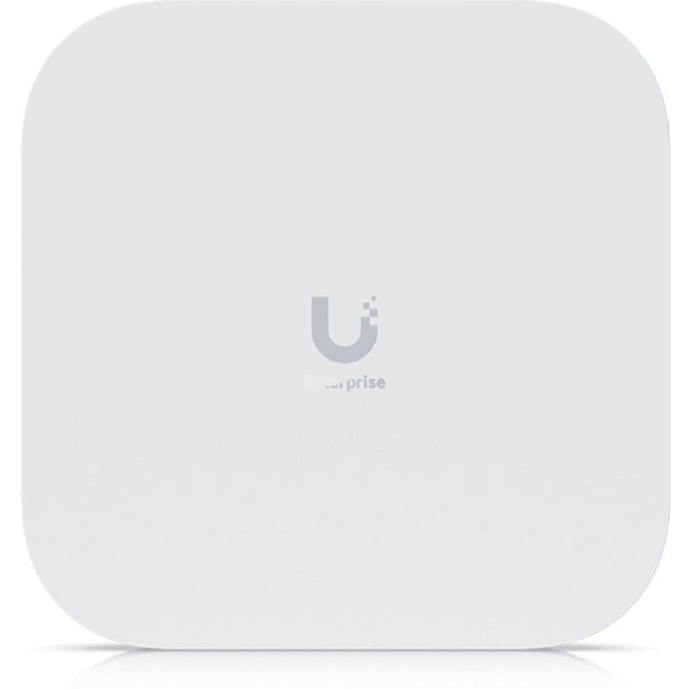 Ubiquiti E7 Enterprise-grade indoor access point with 10-stream WiFi 7 performance, a 10 GbE uplink, and a redundant GbE port for high availability