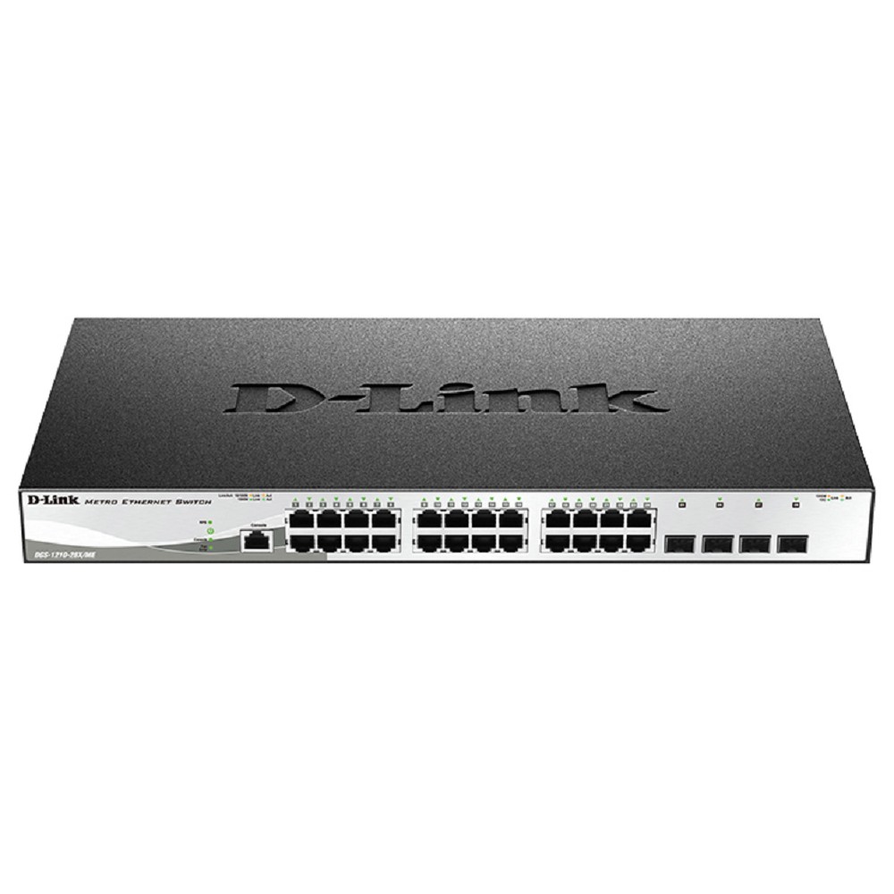 D-Link DGS-1210-28X/ME/C1A Управляемый L2 коммутатор с 24 портами 10/100/1000Base-T и 4 портами 10GBase-X SFP+ D-Link SMB