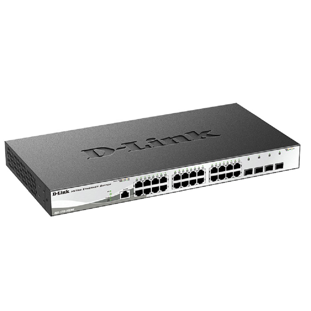 D-Link DGS-1210-28X/ME/C1A Управляемый L2 коммутатор с 24 портами 10/100/1000Base-T и 4 портами 10GBase-X SFP+ D-Link SMB