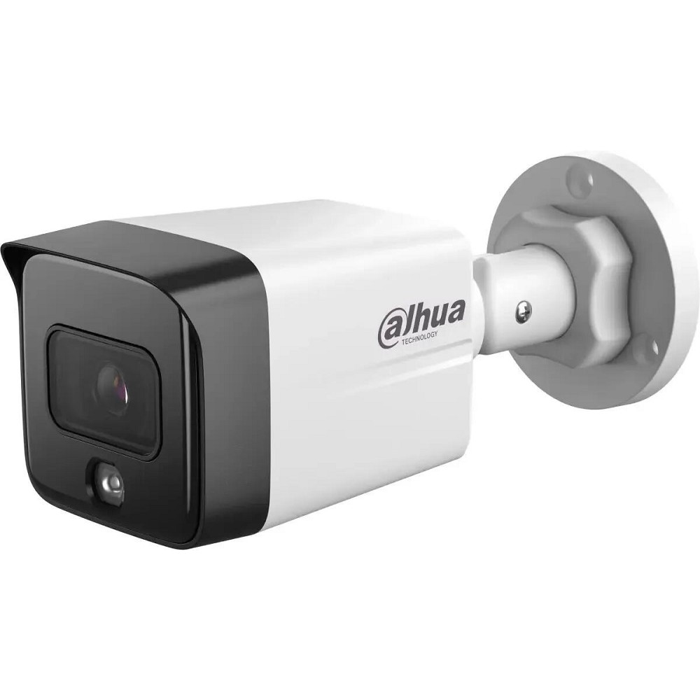 DAHUA DH-IPC-HFW1239TC1P-SA-IL-0360B-S6 Уличная цилиндрическая IP-видеокамера с ИК 30м и LED 30м 2Мп; 1/2.8” CMOS; объектив 3.6 мм; IP67; металл, пластик