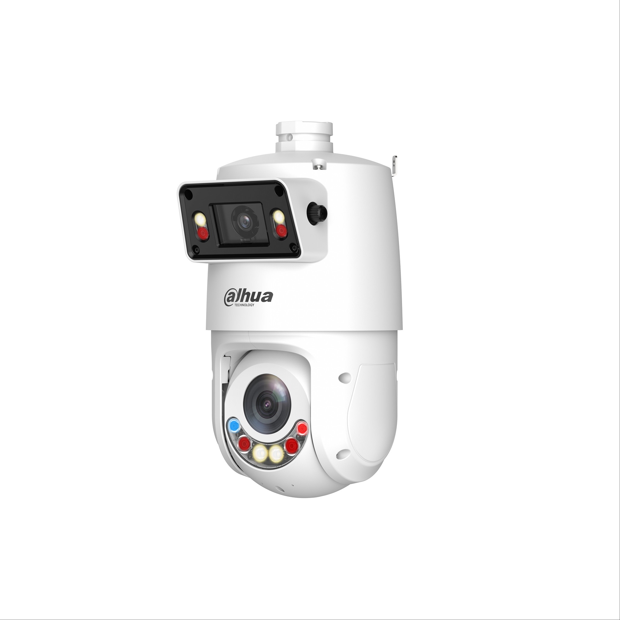 DAHUA DH-SDT4E225-4F-GB-A-PV1-0280-S2 Уличная купольная PTZ IP-видеокамера 1/2.8" 4Мп CMOS ИК 30м, Led 30м (панорамный модуль) 1/2.8" 2Мп CMOS ИК 100м, Led 50м, WDR 120дБ (PTZ-модуль) Видеоаналитика: