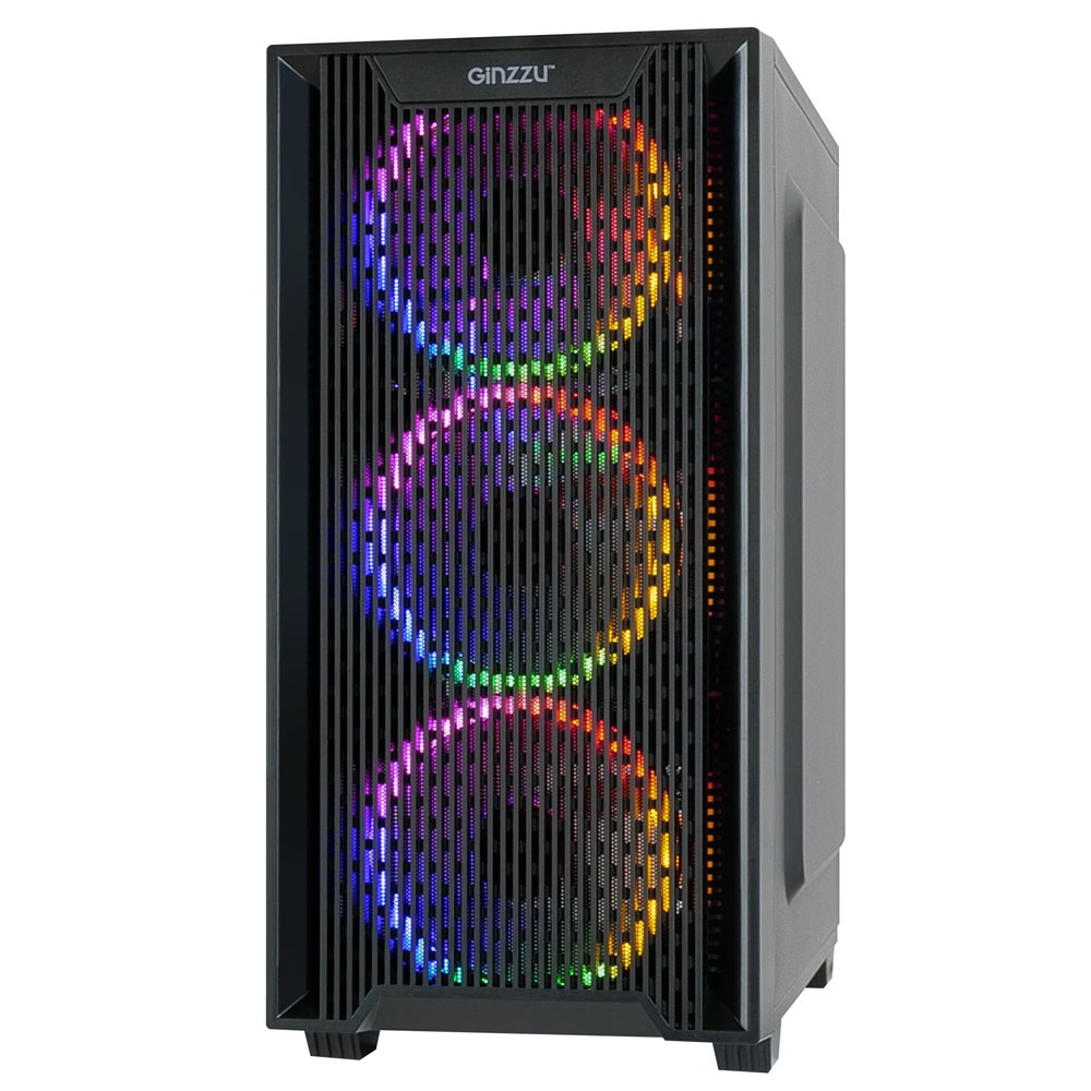 Ginzzu CL650 mATX FAN 4*12FRGB передняя панель Решетка