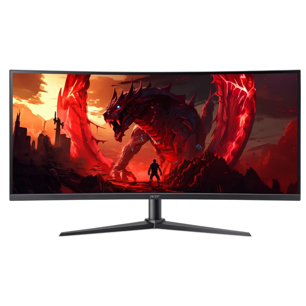 Монитор Acer 34" Nitro XZ340CURW0bmiiphx черный VA LED 1ms 21:9 HDMI M/M матовая HAS 250cd 3440x1440 240Hz FreeSync Premium DP Quad HD 2K (1440p)