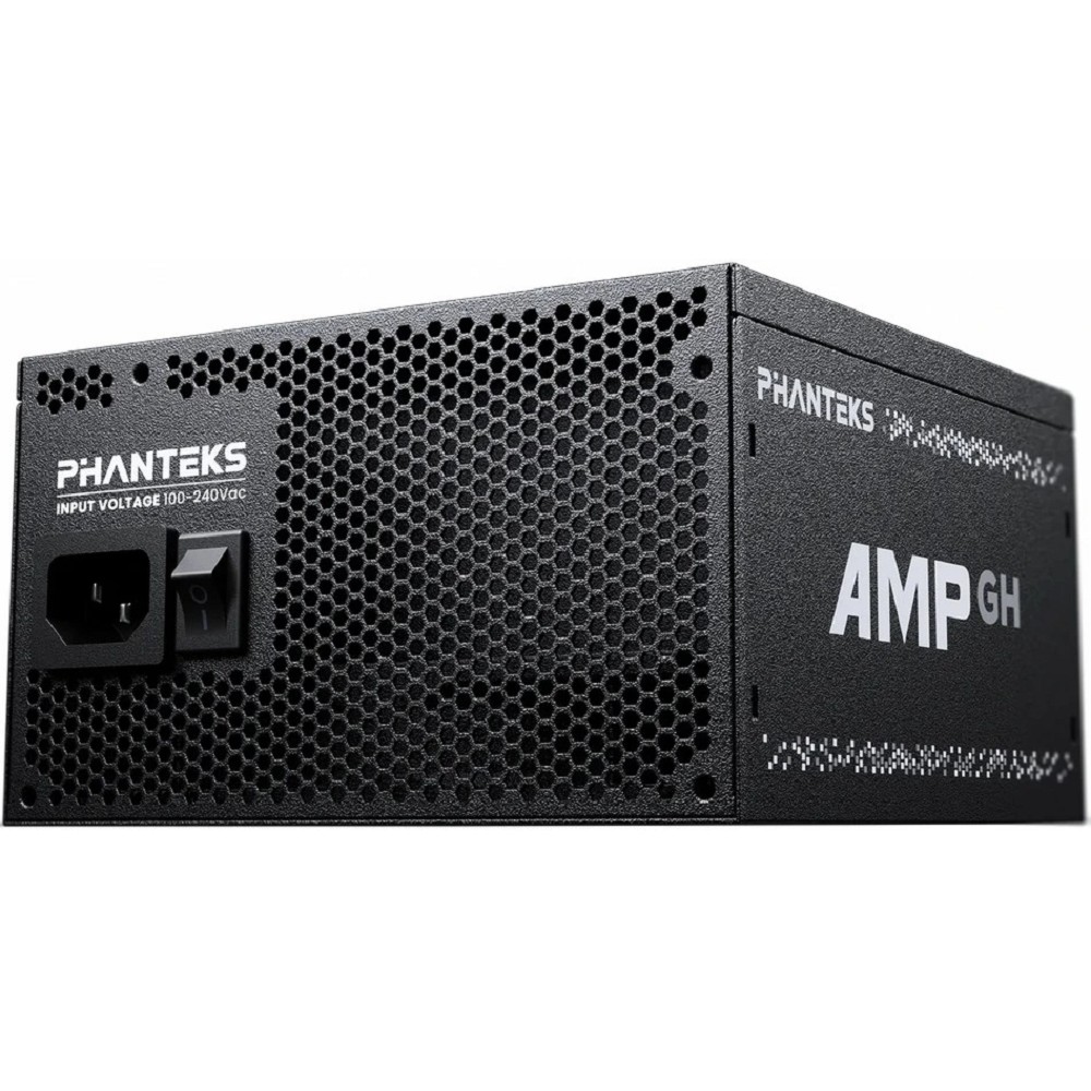 PHANTEKS Блок питания AMP GH 1200W (80 Plus Platinum, ATX 3.1, PCIe 5.1, APFC, 120mm Fan, Fully Modular, Black) / PH-P1200GR_BK01