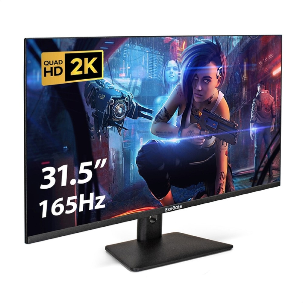 LCD ExeGate 31.5" EG3207T Combat {IPS 2560x1440@165Hz 1ms 300cd 1000:1 178/178 2xHDMI2.0 DisplayPort USB speakers VESA} [EX299472RUS]