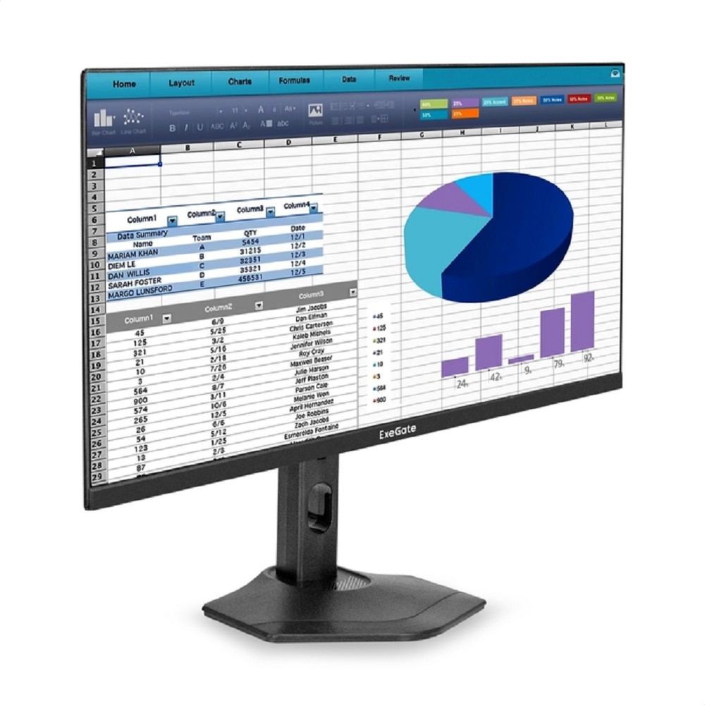 LCD ExeGate 23.8" EZ2400C ProSmart {IPS 1920x1080 75Hz 3-5ms 16:9 250cd 1000:1 D-Sub, HDMI DisplayPort USB Speakers audio-out Pivot} [EX299032RUS]