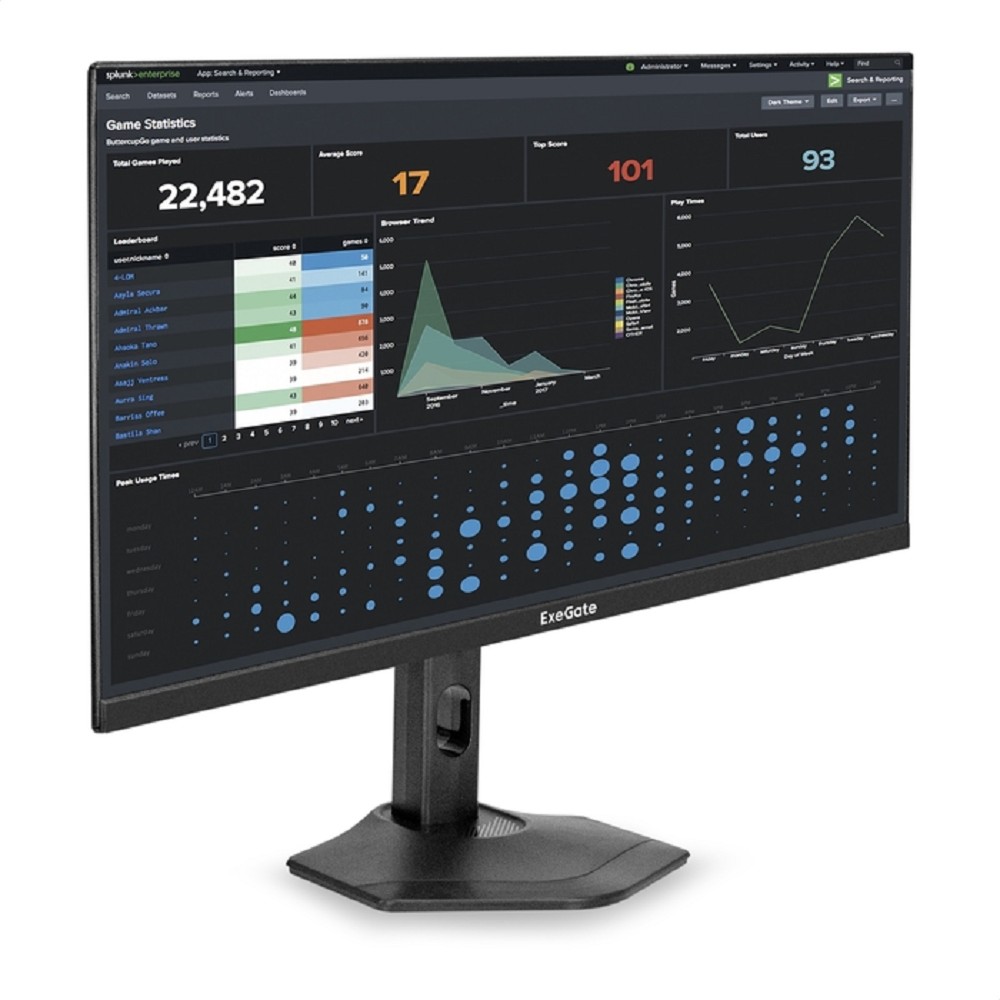 LCD ExeGate 27" EH2700TA SuperView {IPS 1920x1080 100hz 3-5ms 16:9 250cd 1300:1 178/178 D-Sub HDMI DisplayPort Speakers HAS Pivot VESA} [EX299036RUS]