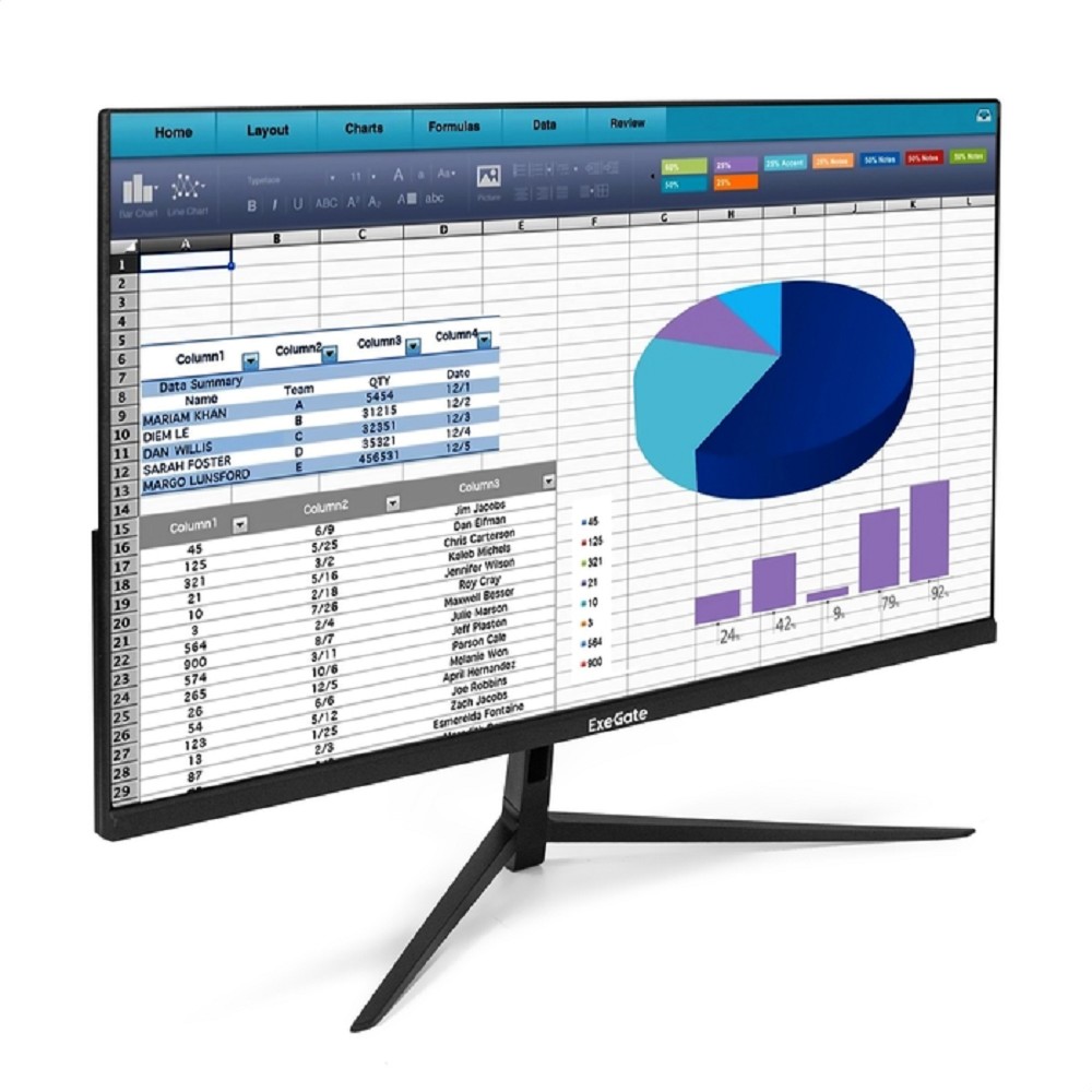 LCD ExeGate 23.8" EZ2400 {IPS 1920x1080 75hz 3-5ms 16:9 250cd 1000:1 178/178 D-Sub HDMI FreeSync Flicker-free VESA}[EX299031RUS]