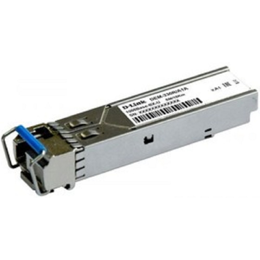 D-Link 330R/10KM/A1B WDM SFP-трансивер с 1 портом 1000Base-BX-U (Tx:1310 нм, Rx:1550 нм) для одномодового оптического кабеля (до 10 км, разъем Simplex LC) D-Link SMB