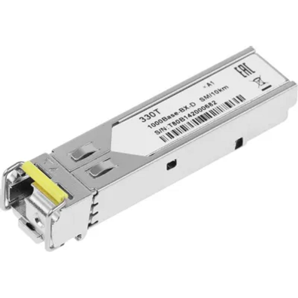 D-Link 330T/10KM/A1B WDM SFP-трансивер с 1 портом 1000Base-BX-D (Tx:1550 нм, Rx:1310 нм) для одномодового оптического кабеля (до 10 км, разъем Simplex LC) D-Link SMB