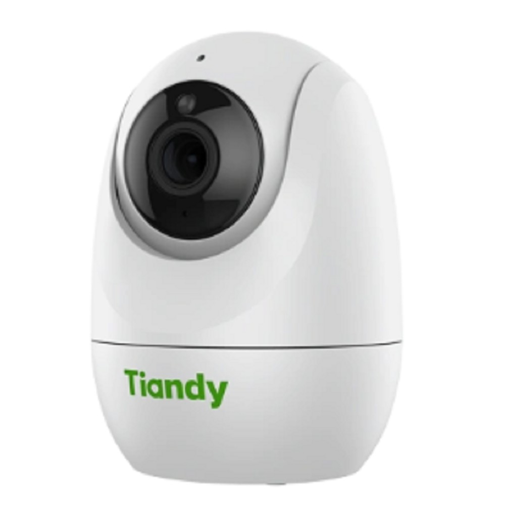 Tiandy TC-H322N 9DA-4 компактная поворотная домашняя, 2Мп, 1920х1080@30к/c, DWDR, цвет: 0.05лк, S+265, H.265(HP), S+264, H.264(HP, MP, BP), объектив 4мм, встроенные микрофон и динамик, G.711A, G.711U