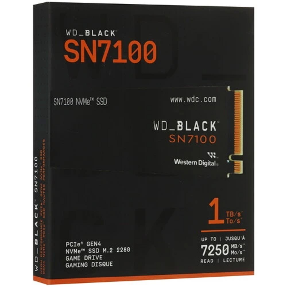 Твердотельный накопитель Western Digital WD_BLACK SN7100 NVMe SSD арт. WDS100T4X0E