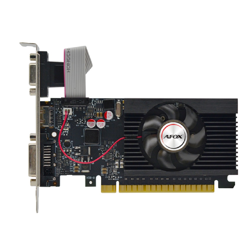 Видеокарта AFOX GT710 4GB 64bit DDR3 VGA/DVI/HDMI LP 1FAN (AF710-4096D3L5-V3)