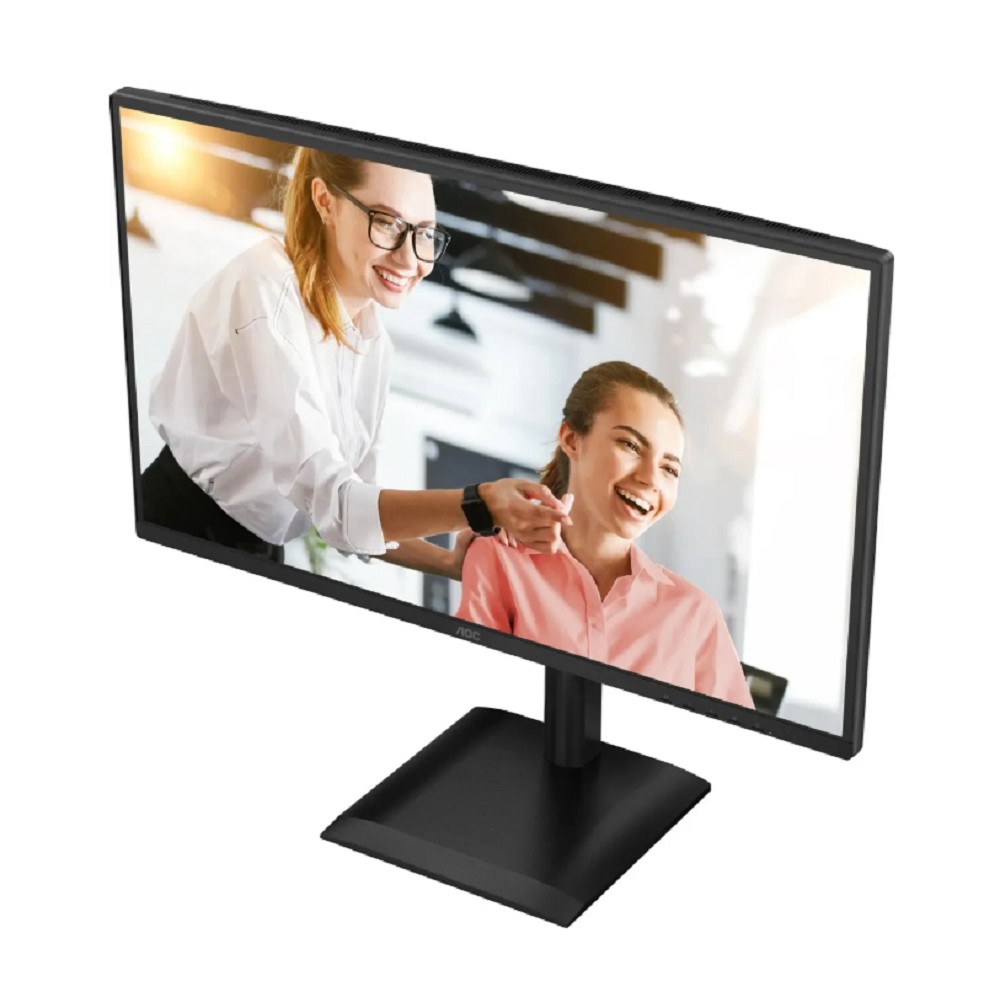 LCD AOC 27" Q27E4CV Black с поворотом экрана {IPS 2560x1440 120Hz 4ms 178/178 350cd 1500:1 HDMI2.0 DisplayPort 4xUSB3.2 USB-C(PD 90W) RJ45 HAS Pivot inPSU Speakers VESA}