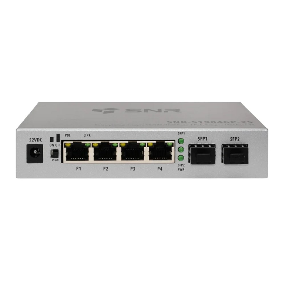 Неуправляемый PoE-коммутатор SNR SNR-S1904GP-2S