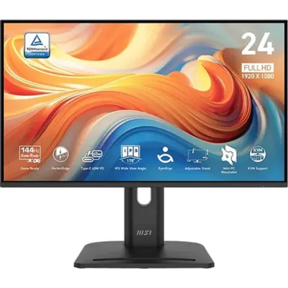 MSI PRO 23.8" MP245PHG E14 {IPS 1920x1080 144Hz 1ms 16:9 1500:1 300cd HDMI2.0 DisplayPort1.2 USB-C 2xUSB 2x2W HAS Pivot VESA} MicroStar арт. 9S6-3PE69M-014