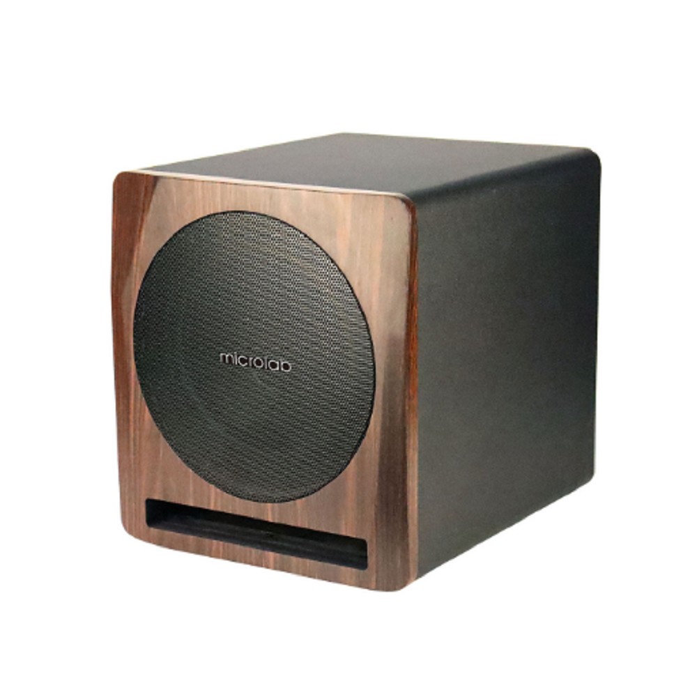 Microlab SOLO SUB10 {200 Вт RMS, Сопротивление: 10'', 4 Ом; Усилитель: класс D; Входы: RCA, сбалансированный 1/4" джек, Регулировка гр, LPF: 50-150 Гц, LIFT/GND режим, Размеры: 340х370х400 мм}