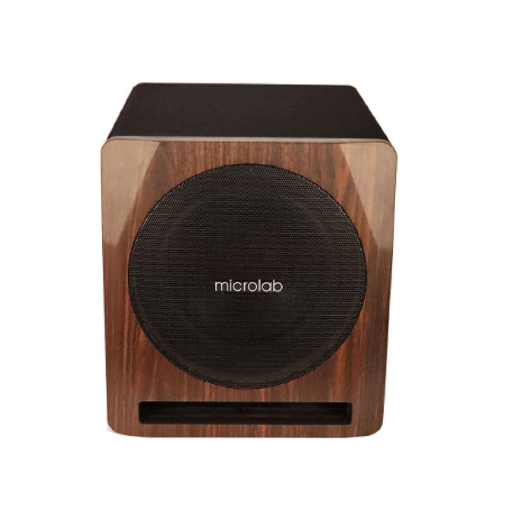 Microlab SOLO SUB10 {200 Вт RMS, Сопротивление: 10'', 4 Ом; Усилитель: класс D; Входы: RCA, сбалансированный 1/4" джек, Регулировка гр, LPF: 50-150 Гц, LIFT/GND режим, Размеры: 340х370х400 мм}