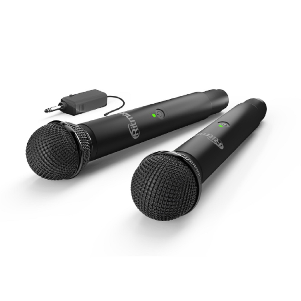 RITMIX RWM-422 black {Частот. хар-ка: 50 Гц-15 кГц, сопротивл: 600 Ом, чувств: -72 дБ, пит микр: 3,7 В, пит прием: 3,7 В, вр раб на 1 зар: до 10ч}