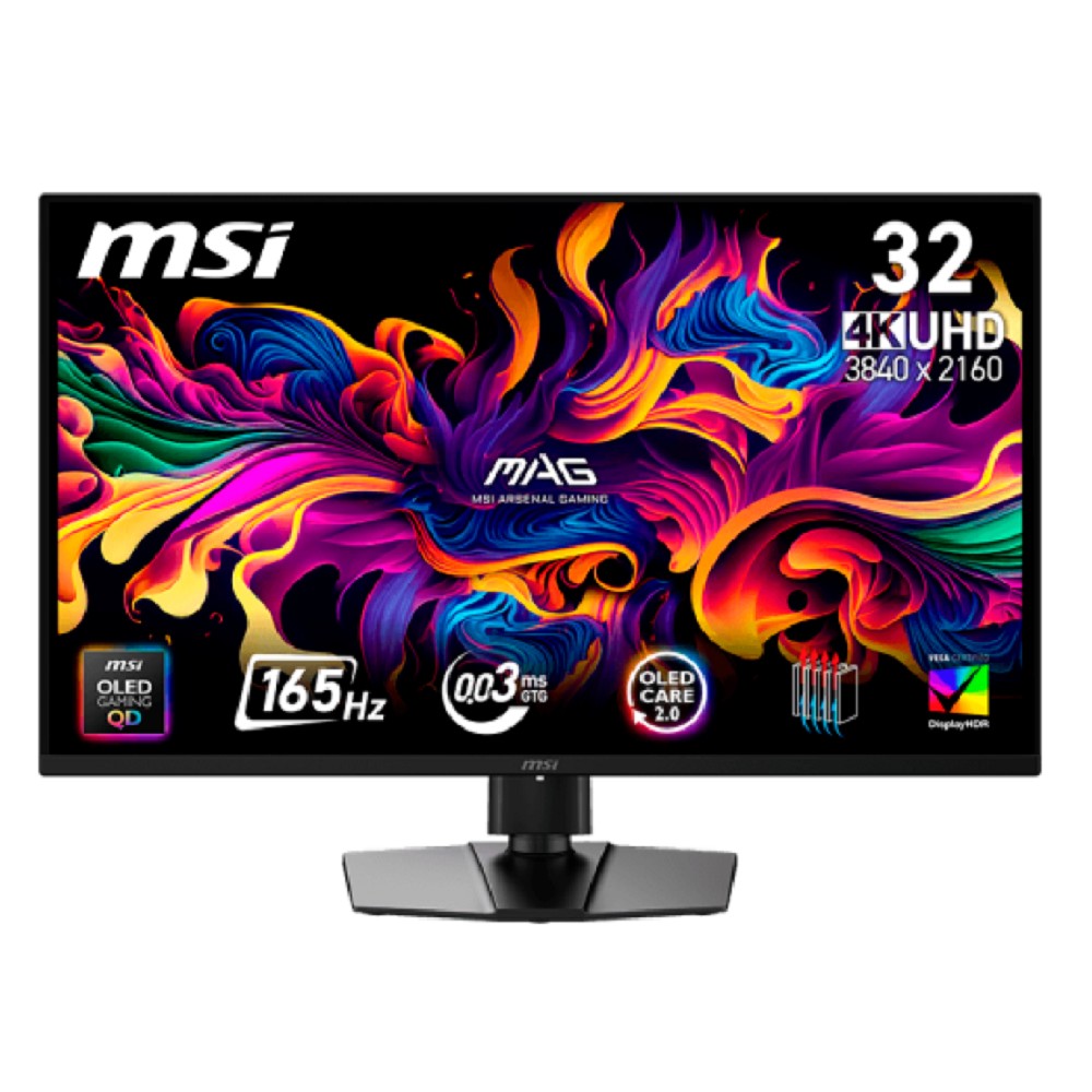 MSI MAG 31.5" 322UP QD-OLED E16 Black {QD-OLED 3840x2160 165Hz 0.03ms 250cd 178/178 2xHDMI DisplayPort} MicroStar арт. 9S6-3DD29A-048