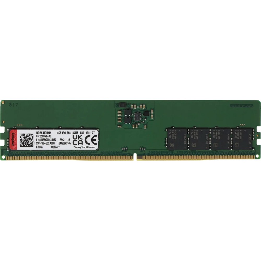 Kingston DDR5 DIMM 16GB 5600 MT/s CL46 KCP556US8-16