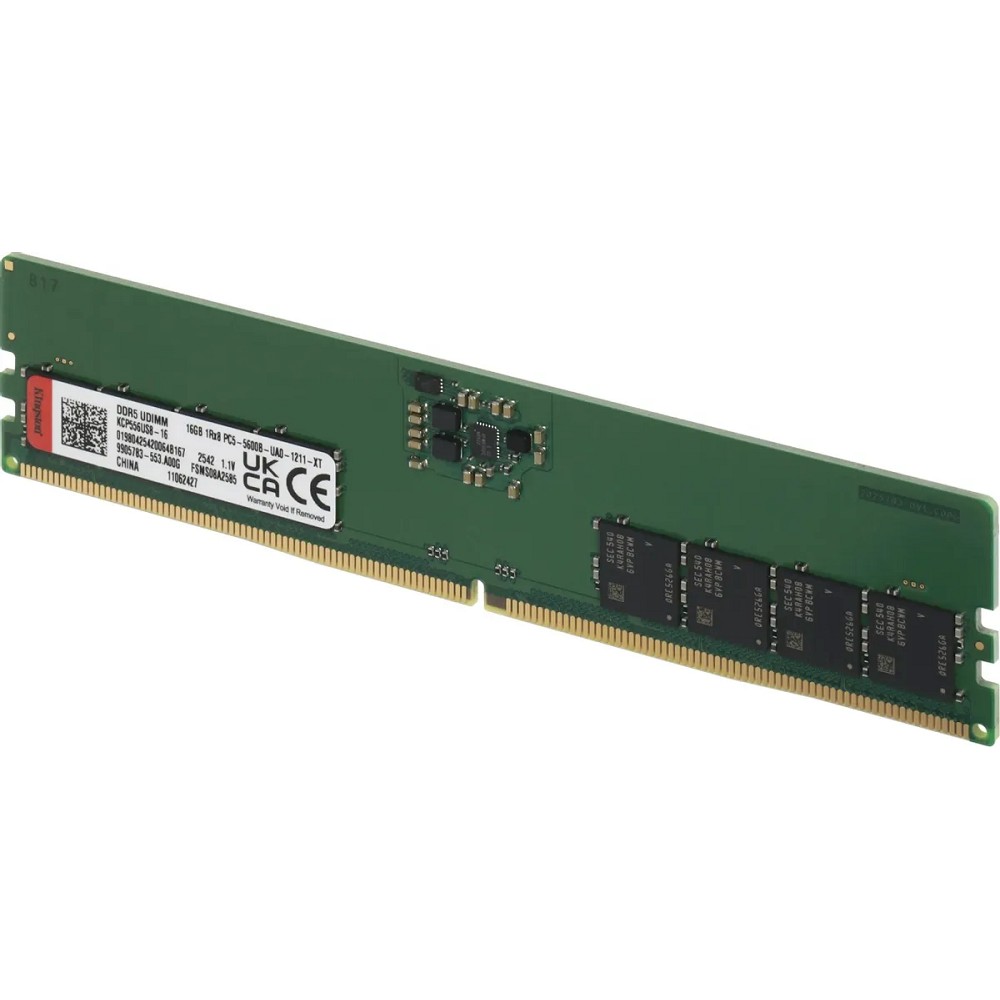 Kingston DDR5 DIMM 16GB 5600 MT/s CL46 KCP556US8-16