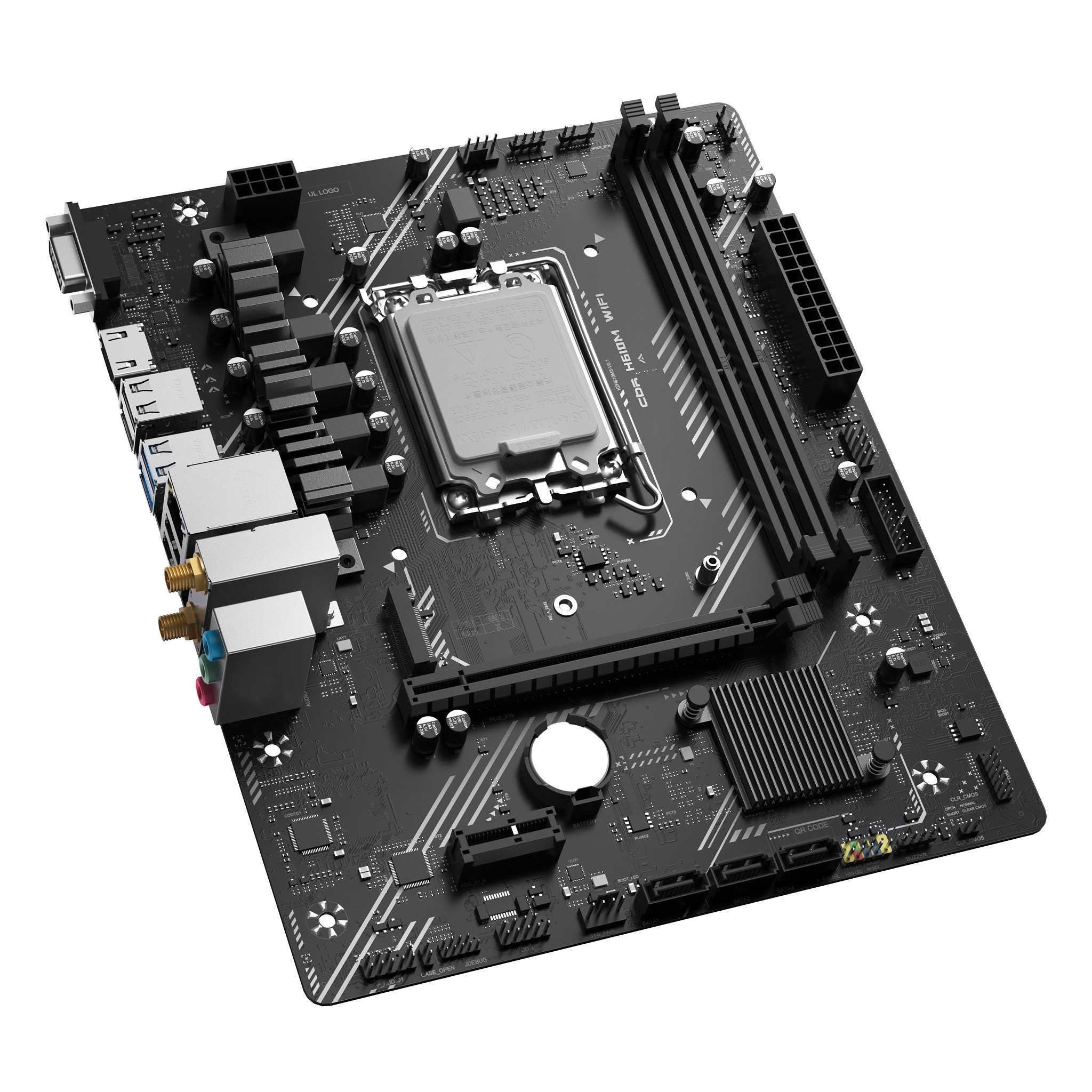 Материнская плата CBR H610M WiFi арт. MB-MSH610M-D5-WF-RTL