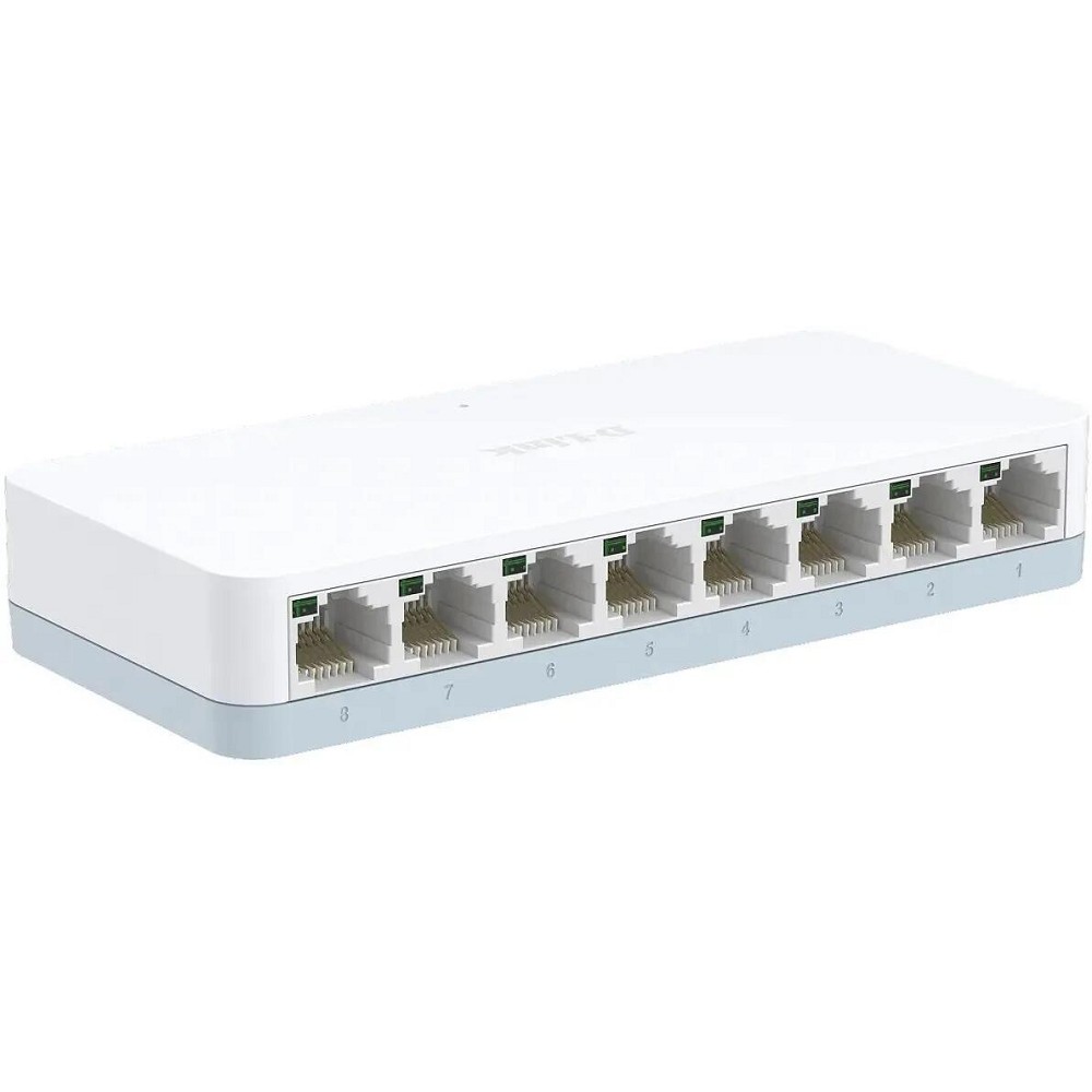 D-Link Неуправляемый коммутатор, 8x100Base-TX, корпус пластик арт. DES-1008C/C1A