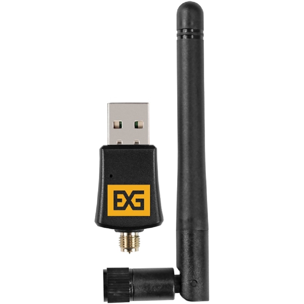Exegate EX299657RUS Сетевой адаптер Wi-Fi 5 двухдиапазонный ExeGate EX-W5-T2U Plus-AC650 (Wi-Fi AC (a/b/g/n/ac), чипсет Realtek8811, 2.4 ГГц до 200 Мбит/с + 5 ГГц до 433 Мбит/с, внешняя съемная 2dBi а