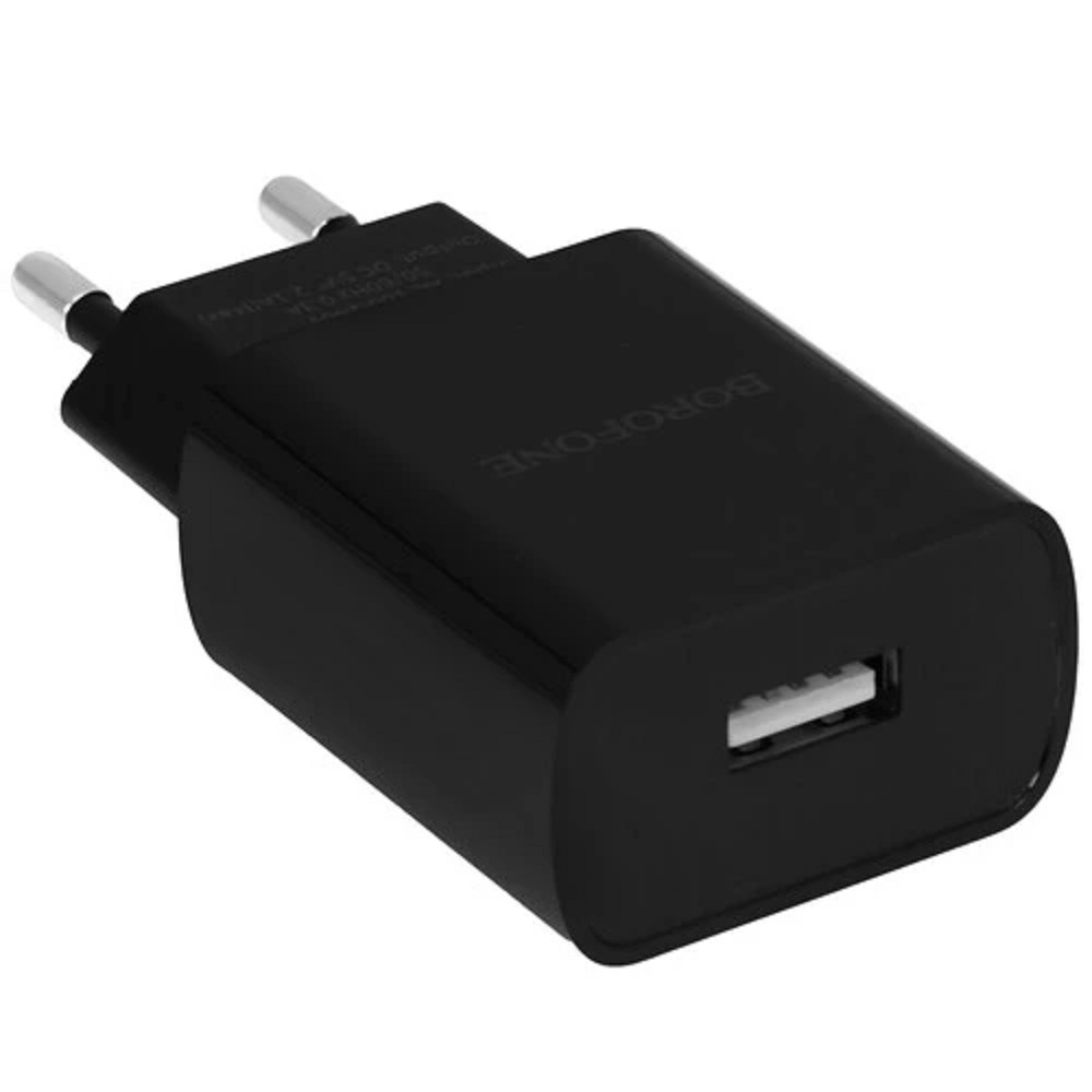 BOROFONE BA20A/ Сетевое ЗУ + Кабель Type-C 1m/ 1 USB/ Выход: 10.5W/ Black No Name арт. B-02142