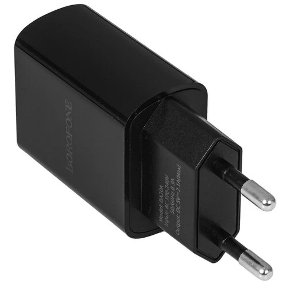 BOROFONE BA20A/ Сетевое ЗУ/ 1 USB/ Выход: 10.5W/ Black No Name арт. B-02081