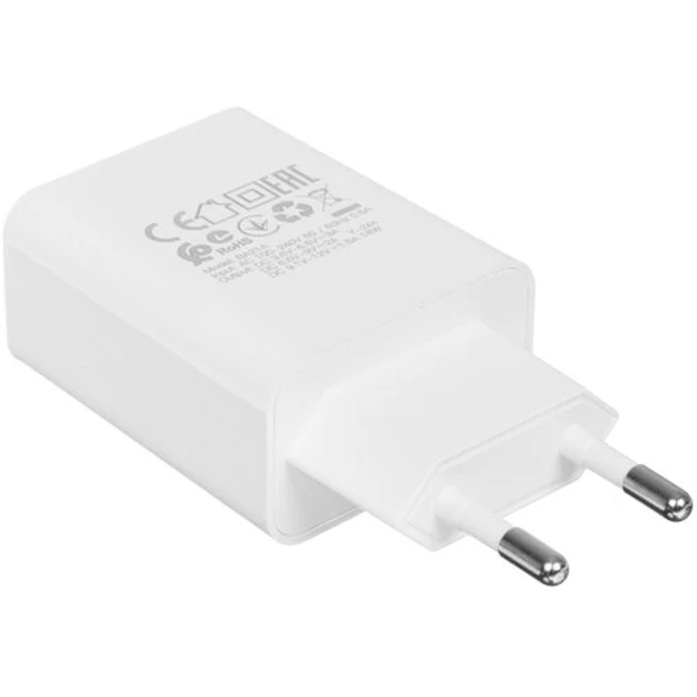 BOROFONE BA21A/ Сетевое ЗУ + Кабель Type-C 1m/ QC 3.0/ 1 USB/ Выход: 18W/ White No Name арт. B-02487