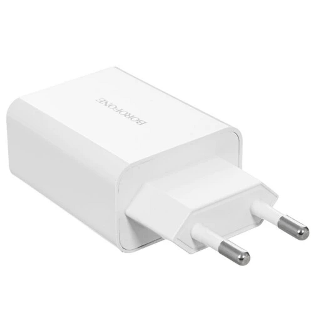 BOROFONE BA21A/ Сетевое ЗУ/ QC 3.0/ 1 USB/ Выход: 5V_9V_12V, 18W/ White No Name арт. B-02067