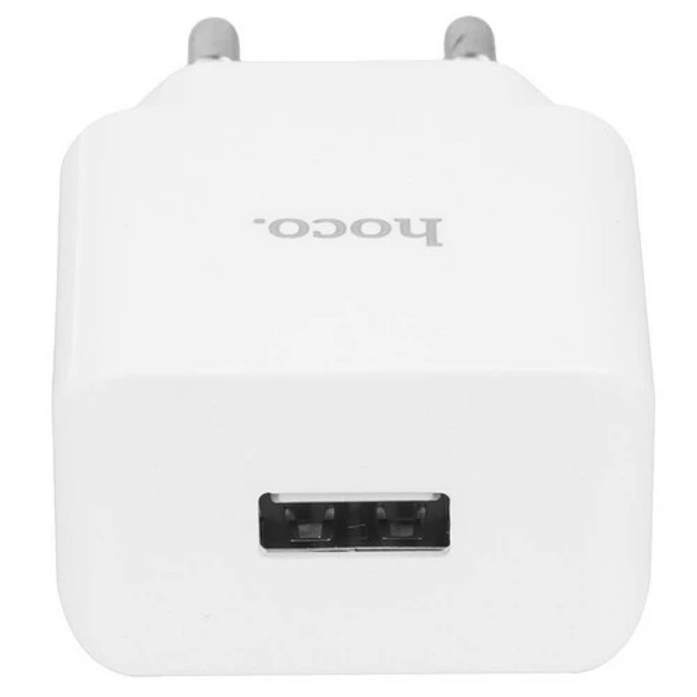 HOCO C106A/ Сетевое ЗУ/ 1 USB/ Выход: 10.5W/ White арт. HC-83882
