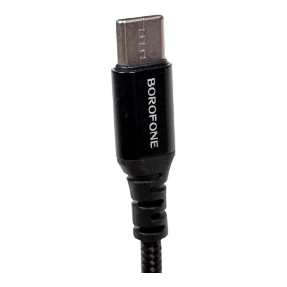 BOROFONE BX54/ USB кабель Type-C/ 1m/ 3A/ Нейлон/ Black No Name арт. B-45835