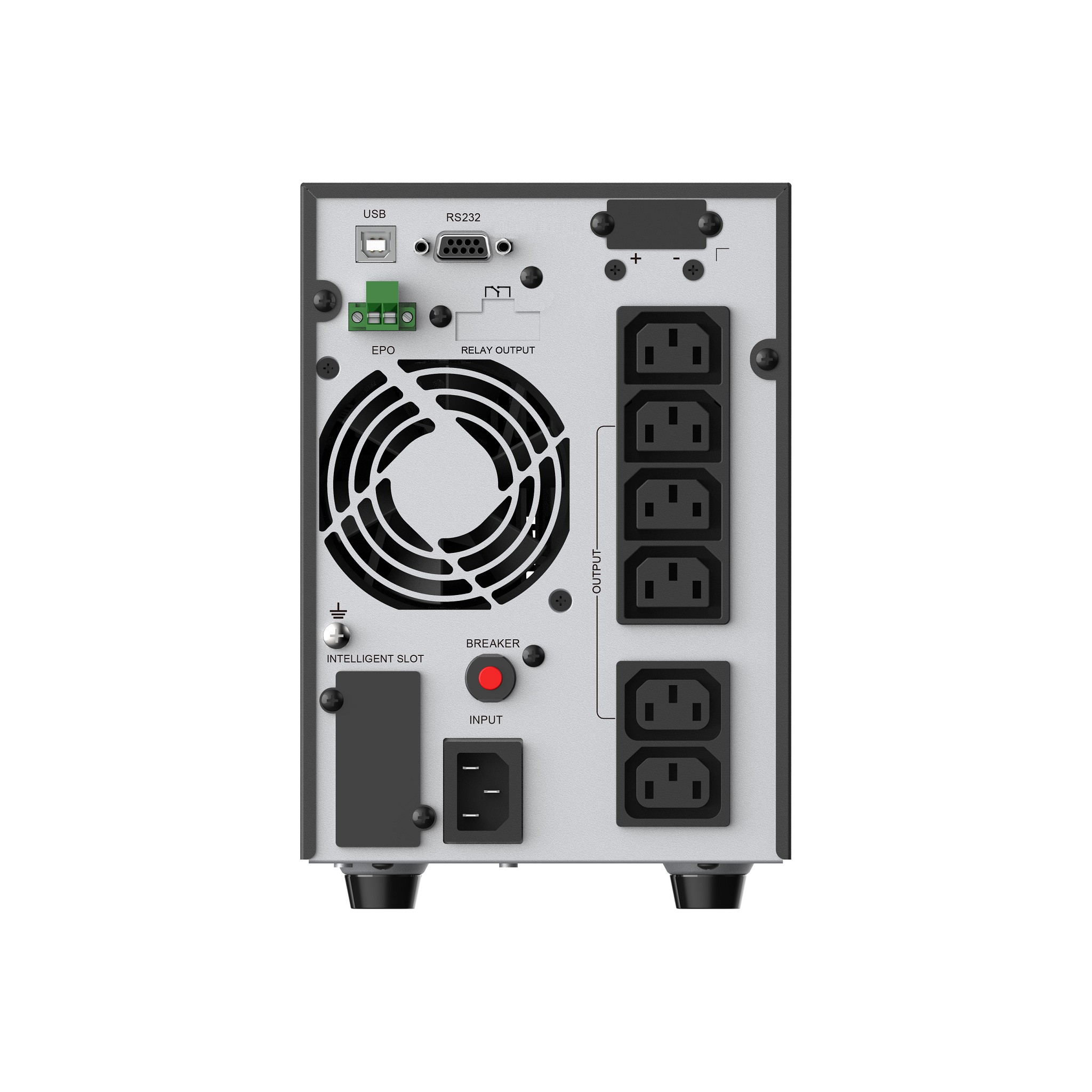 ИБП CBR ESSENCE ESN-1500C [Online 1500 VA / 1500 W, Tower, 6 x C13, LCD, HID-USB, RS232, EPO, SNMP slot] (ESN-1.5KT-6I-LCHERSC) CBR Tech