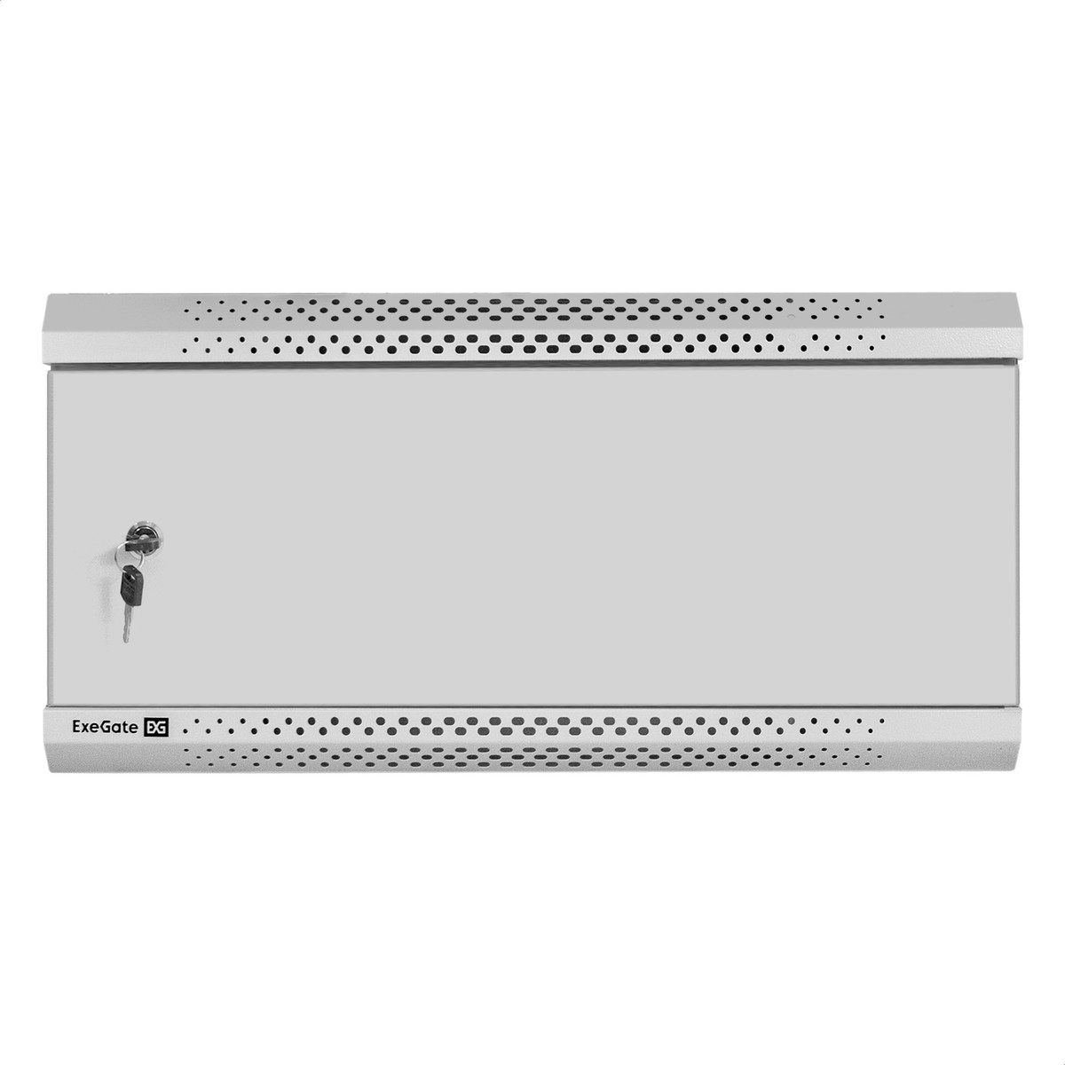 Exegate EX300253RUS Шкаф телекоммуникационный 19" настенный 4U ExeGate EC-WM-4U.450.M.GREY (19”, 4U, 600x450x280mm (ШхГхВ), передняя дверь металл, съемные боковые панели, пыле- и влагозащита IP23, све