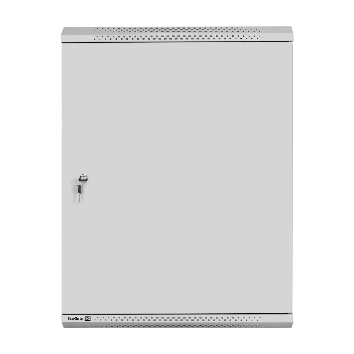 Exegate EX300269RUS Шкаф телекоммуникационный 19" настенный 15U ExeGate EC-WM-15U.600.M.GREY (19”, 15U, 600x600x769mm (ШхГхВ), передняя дверь металл, съемные боковые панели, пыле- и влагозащита IP23,
