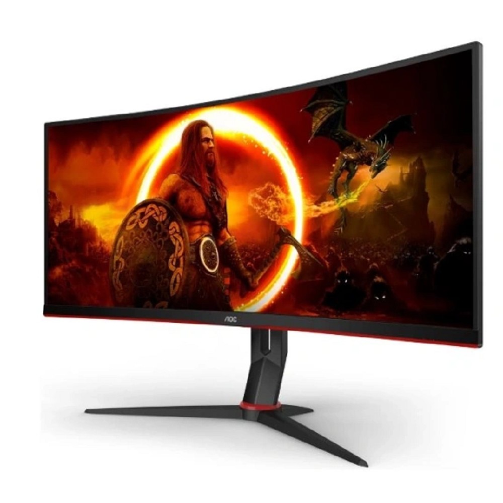 LCD AOC 34" CU34G2XP {VA Curved 3440x1440 180Hz 1ms 178/178 430cd 4000:1 2xHDMI2.0 2xDisplayPort1.4 4xUSB3.2 MM +регулировка по высоте}