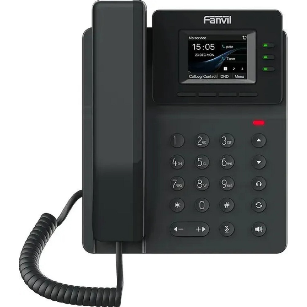 Fanvil V60P(Замена X303/X303P), 4 SIP-акк., 2,4", 320x240 Цвет. Экран, POE, БП в комп., 2x100 Mbps