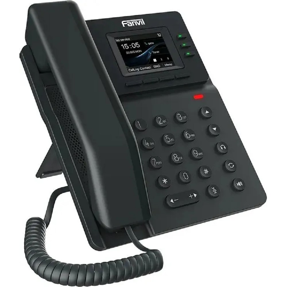 Fanvil V60P(Замена X303/X303P), 4 SIP-акк., 2,4", 320x240 Цвет. Экран, POE, БП в комп., 2x100 Mbps
